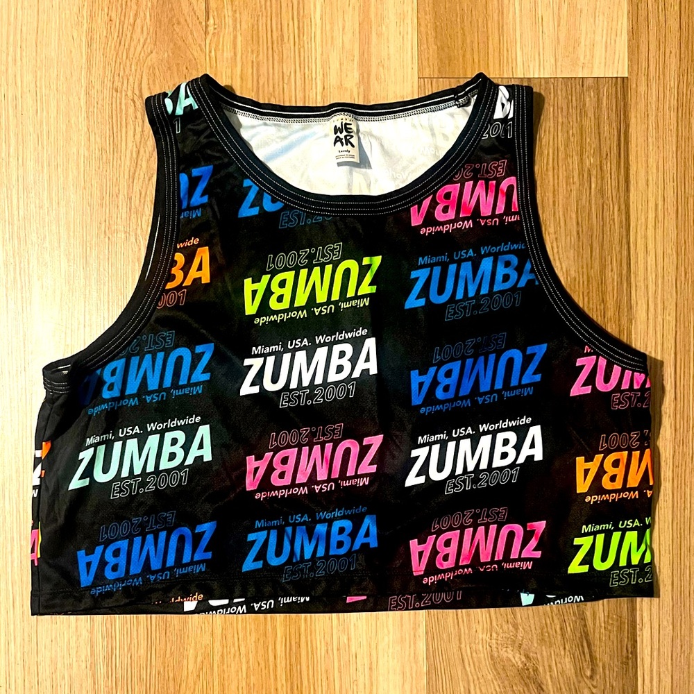 Zumba black crop top